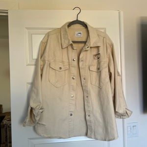 Cream jean jacket